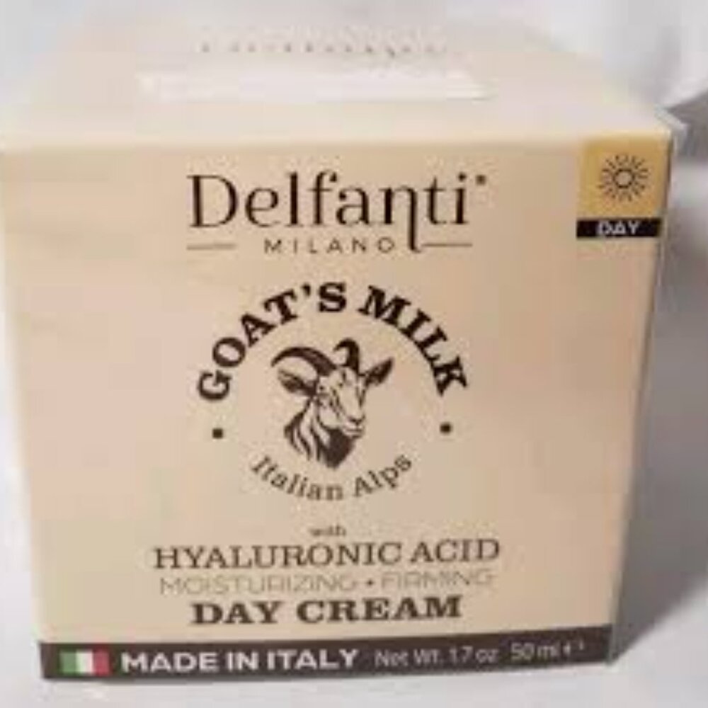Delfanti Goat milk hyaluronic acid firming day cream Made in Italy